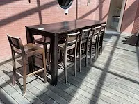 Bartafel met barkrukken - afbeelding 1 van  7