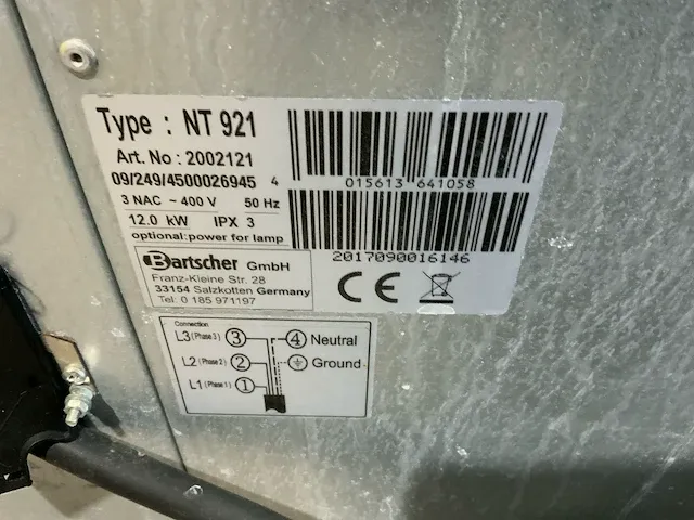 Bartscher nt921 pizza-oven - afbeelding 3 van  11