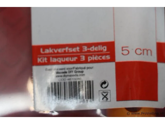 Baseline lakverfsets, 3-dlg - 20 stuks - afbeelding 3 van  4