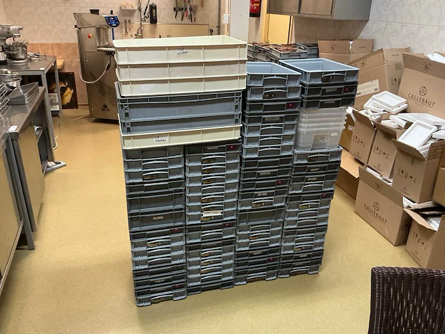 Basicline / allibert kunststof kratten - afbeelding 1 van  6
