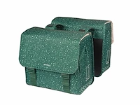 Basil flair - dubbele fietstas - 35l - groen - waterafstotend - reflectiedetails - afbeelding 1 van  1