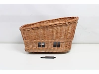 Basil pasja hondenfietsmand mik m achter riet medium bruin 45 cm. incl. kussentje - afbeelding 5 van  5
