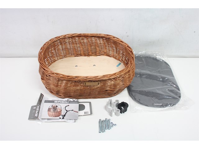 Basil pluto edo fietsmand maat xl riet - afbeelding 2 van  3