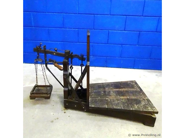 Baskuul - hout met ijzer - holland - ca. 1900 - afbeelding 2 van  5