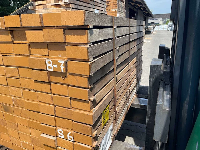 Basralocus balken fijnbezaagd 1500x100x50mm (126x) - afbeelding 2 van  3