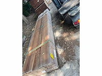 Basralocus beschoeiingsplanken fijnbezaagd 4000x100x20mm (99x) - afbeelding 2 van  3