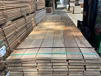 Basralocus beschoeiingsplanken fijnbezaagd 4000x150x20mm (138x) - afbeelding 3 van  3