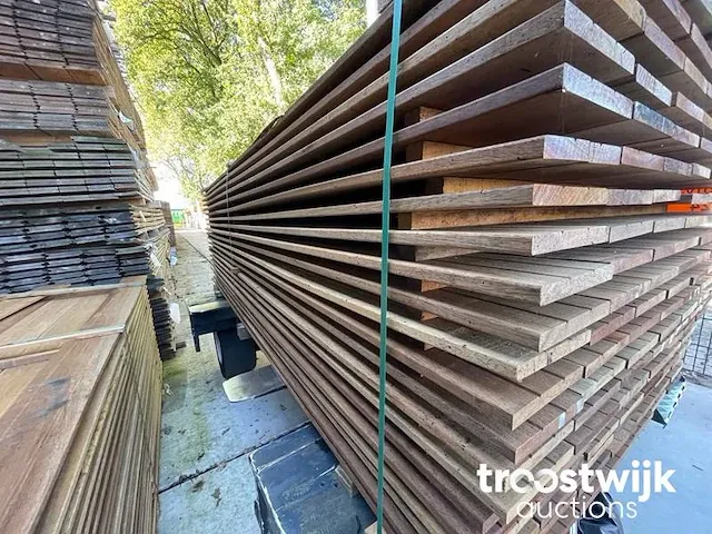 Basralocus geschaafd 16x140mm, lengte 245cm - afbeelding 2 van  3