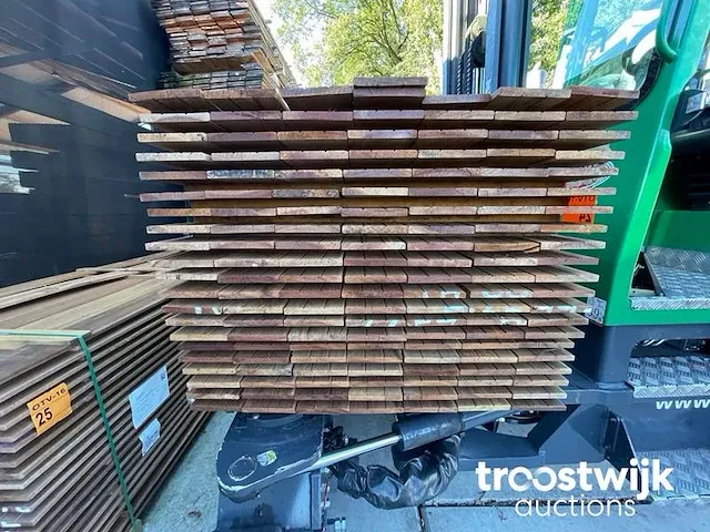 Basralocus geschaafd 16x140mm, lengte 245cm - afbeelding 3 van  3
