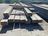 Basralocus hardhouten balken 80x110-160mm, lengte 450-500cm (11x) - afbeelding 3 van  3