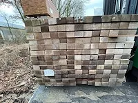 Basralocus hardhouten planken 45x70mm, lengte 245cm (156x) - afbeelding 2 van  2