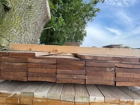 Basralocus hardhouten planken geschaafd 21x145mm, lengte 155cm (40x) - afbeelding 3 van  3