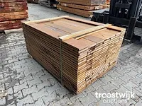 Basralocus hardhouten planken geschaafd 21x145mm, lengte 155cm - afbeelding 1 van  2