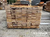 Basralocus hardhouten planken geschaafd 21x145mm, lengte 155cm - afbeelding 2 van  2