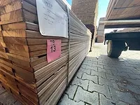 Basralocus hardhouten planken geschaafd 21x145mm, lengte 215cm (189x) - afbeelding 2 van  3