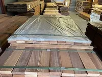 Basralocus hardhouten planken geschaafd 21x95mm, lengte 25/155cm 97/185cm (122x)