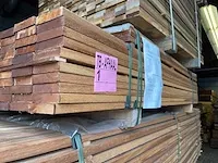 Basralocus hardhouten planken geschaafd 21x95mm, lengte 25/155cm 97/185cm (122x) - afbeelding 2 van  3