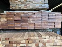 Basralocus hardhouten planken geschaafd 21x95mm, lengte 25/155cm 97/185cm (122x) - afbeelding 3 van  3