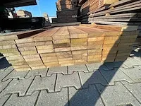 Basralocus hardhouten planken geschaafd 27x140mm, lengte 215cm (74x) - afbeelding 3 van  3