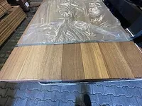 Basralocus prime hardhouten planken geschaafd 28x145mm, lengte 185cm (42x)