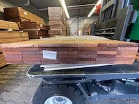 Basralocus prime hardhouten planken geschaafd 28x145mm, lengte 185cm (42x) - afbeelding 3 van  3