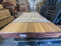 Basralocus prime hardhouten planken geschaafd 28x145mm, lengte 365cm (56x)