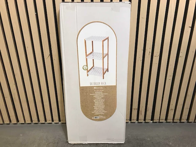 Bathroom solutions badkamerrek bamboo (3x) - afbeelding 1 van  4
