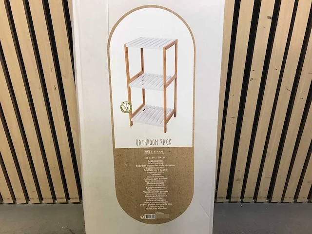 Bathroom solutions badkamerrek bamboo (3x) - afbeelding 3 van  4