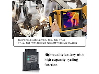 Battiz vervangende accupack tztsbp voor flk irflexcam thermal phaser ti40/ti45/ti50/ti55 serie 6400 mah/47 wh - afbeelding 2 van  4