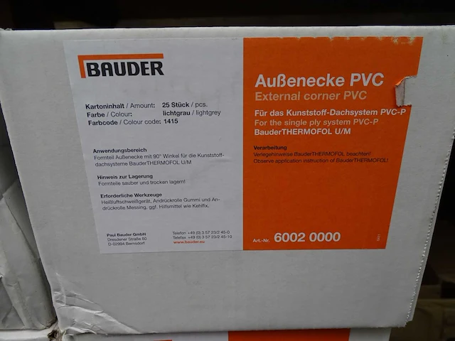 Bauder - pvc hoekstukken (13x) - afbeelding 2 van  5