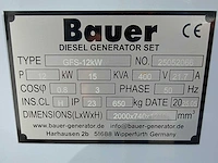 Bauer - 2025 - gfs-12kw - noodstroomaggregaat - afbeelding 17 van  18