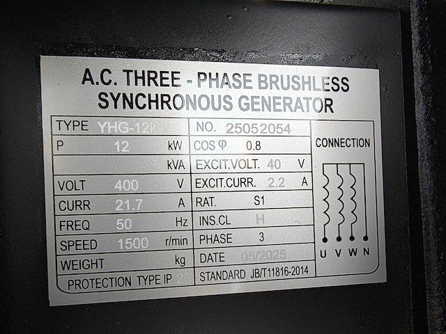 Bauer - 2025 - gfs-12kw - noodstroomaggregaat - afbeelding 3 van  18