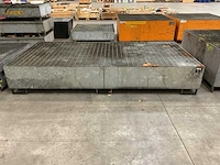 Bauer 265x130cm aw 1000-2 gegalvaniseerde lekbak - afbeelding 2 van  4