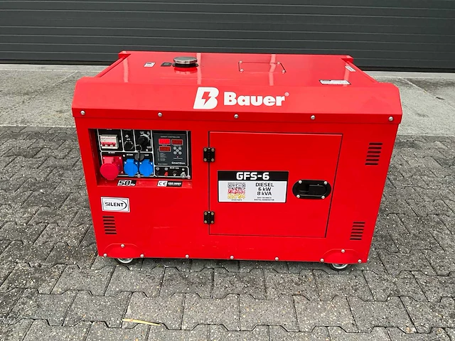 Bauer gfs-6 stroomgenerator 8kva - afbeelding 9 van  16