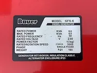Bauer gfs-6 stroomgenerator / aggregaat diesel - afbeelding 5 van  14