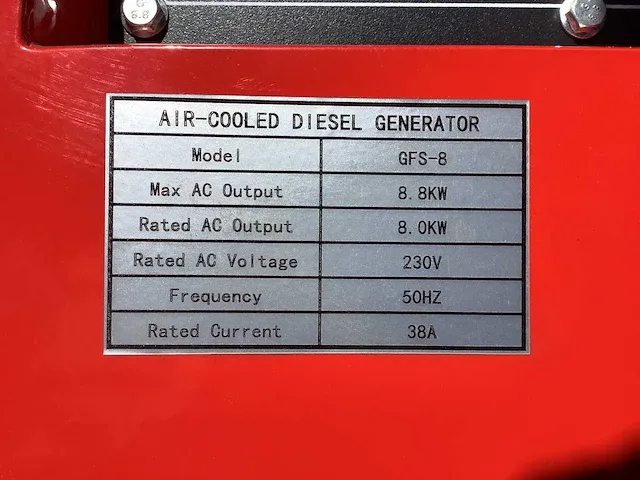 Bauer gfs-8 stroomgenerator / aggregaat diesel - afbeelding 8 van  16