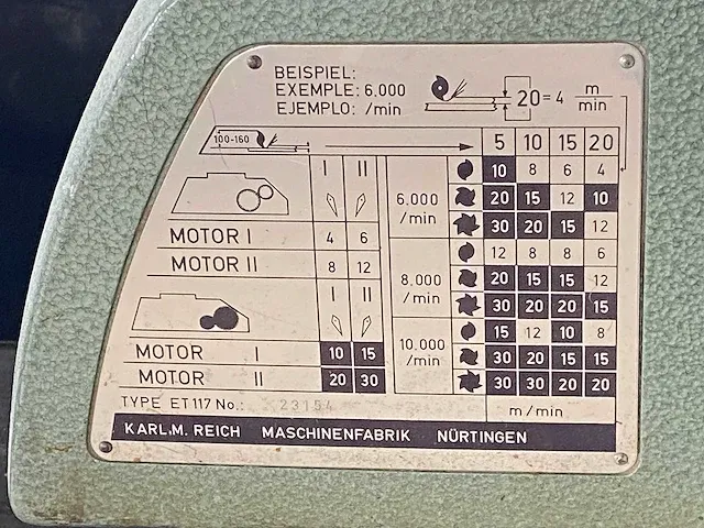 Bäuerle - sfm - houtfreesmachine met aanvoerapparaat - 1962 - afbeelding 10 van  10