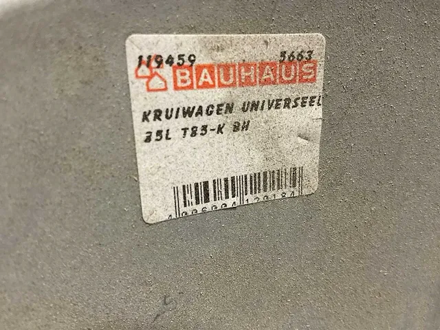 Bauhaus t 83-k kruiwagen - afbeelding 2 van  2