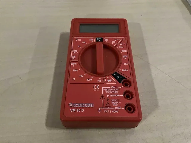 Bauhaus vm30d digitale multimeter (100x) - afbeelding 2 van  3