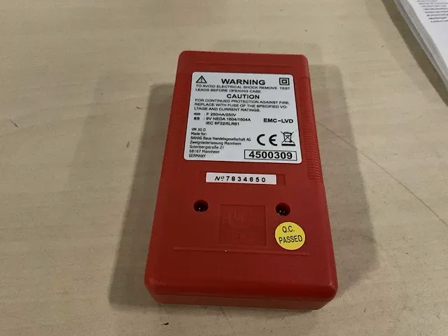 Bauhaus vm30d digitale multimeter (100x) - afbeelding 3 van  3