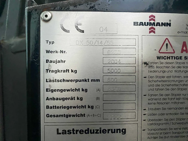 Baumann - 2004 - dx50/14/55 - zijlader - afbeelding 8 van  17