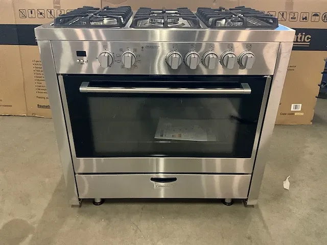 Baumatic bcd905x vrijstaand 5-pits gasfornuis met multifunctionele oven - afbeelding 1 van  14