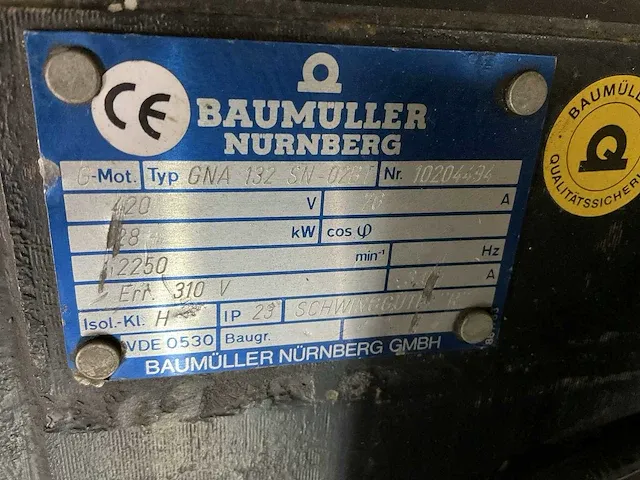 Baumuller gna 132 sn-02bt noodstroomaggregaat - afbeelding 5 van  8