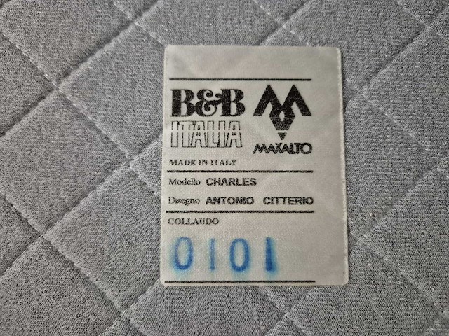 B&b italia - maxalto charles - 3 zits chaise - bank - afbeelding 2 van  13