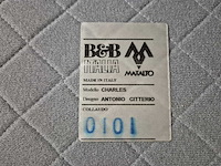 B&b italia - maxalto charles - 3 zits chaise - bank - afbeelding 2 van  13