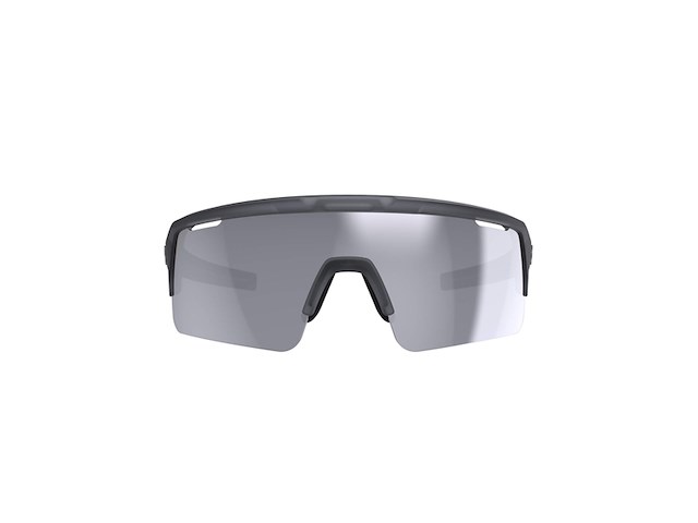 Bbb cycling fuse pc mlc zilver fietsbril - anti condens zonnebril - 3 lichtgewicht lenzen - transparant grijs - bsg-65 - afbeelding 1 van  4