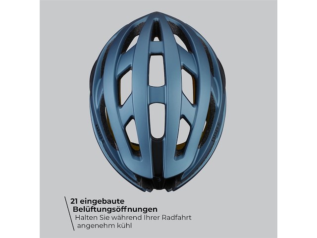 Bbb cycling hawk mips racefiets helm mat blauw maat l fietshelm mips bhe153 - afbeelding 1 van  5