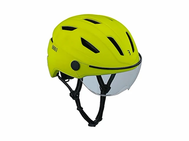 Bbb cycling move faceshield transparant ebike helm neon geel maat l - afbeelding 1 van  1