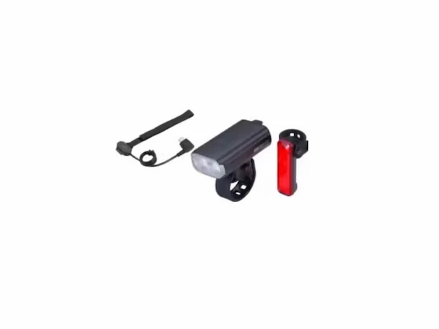 Bbb cycling strikeduo fietslampjes led set wit en rood koplamp en achterlicht fietsverlichting - afbeelding 1 van  1
