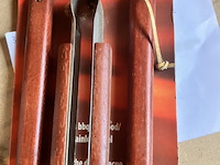 Bbq materiaal 1 x 3delige set en 1 x kwast,zware kwaliteit - afbeelding 3 van  9